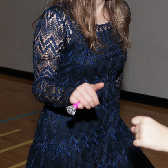 Speechless Blue & Black Lace Minidress - Picture 6 of 6